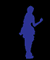 An animated gif of a person dancing ecstatically with flashing text that says 'HTML'